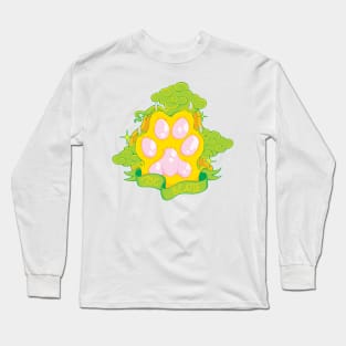 Yellow Cat Toe Beans Long Sleeve T-Shirt